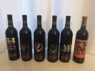 Grateful Dead Dead Red Wine Collection 6 Bottles Sealed