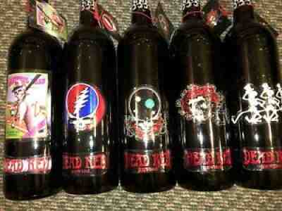 Dead Red Unwine LOT SEALED UNOPENED Grateful Dead 5 BOTTLES Assortment Wines
