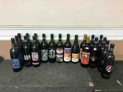 Lot of 20 Grateful Dead Red Table UNwine Limited Edition Collectible Bottles