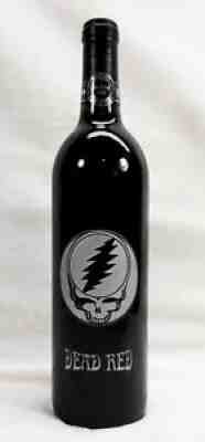 Rare Silver Etched Grateful Dead Steal Your Face Dead Red Unwine - New/Sealed!