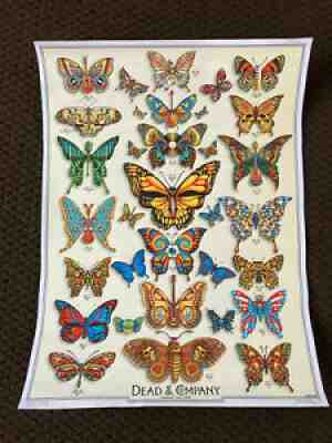 DEAD & COMPANY 2019 SUMMER CONCERT VIP TOUR POSTER, EMEK BUTTERFLY GRATEFUL DEAD