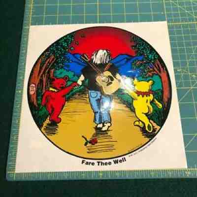 NEW Vintage Grateful Dead Jerry Garcia Fare Thee Well 1995 Sticker Decal 10 X10