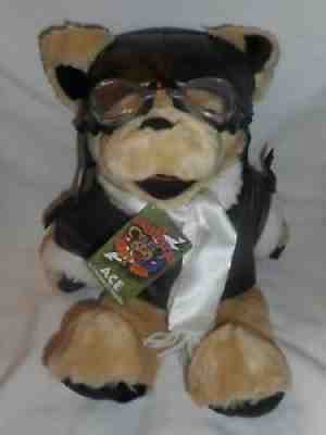 ACE Grateful Dead 14" LARGE Dancing Beanie / Bean Teddy Bear Pilot Aviator