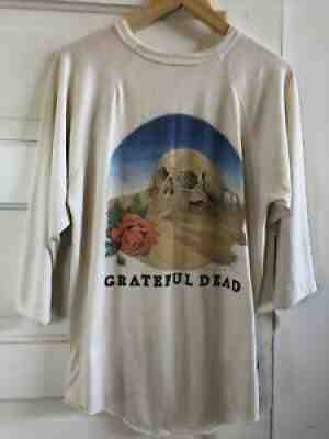 Grateful Dead Shirt T Shirt Vintage 1981 Stanley Mouse Europe '81 Skull Rose XL