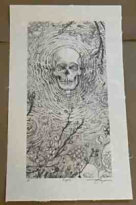 AJ Masthay Ripple Graphite Variant Art Print Grateful Dead AP Hand Signed Poster