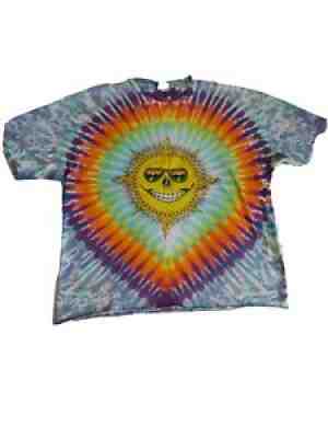 Grateful Dead Jerry Jasper 1988 Marked Sun Moon Tee Tie Dye Vintage XXL Mens