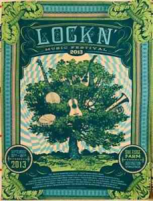 Lockn Festival Poster 2013 Status Serigraph Signed & Number -1st Lockn ...