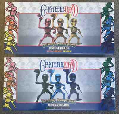 Grateful Dead Dancing Skeletons Bobblehead Set #1, 2 LTD #d EDITION 1965 w/BONUS