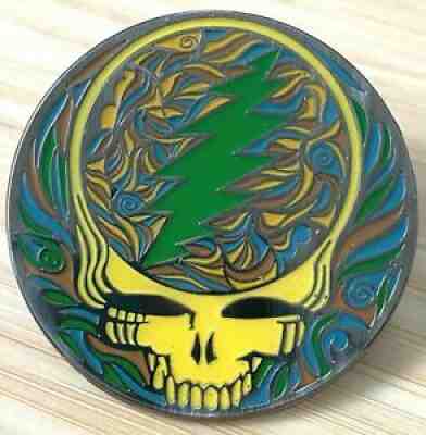 STEALIE Steal Your Face JUNGLE X/35 1.75" Pin Sunshine Jam Designs Grateful Dead