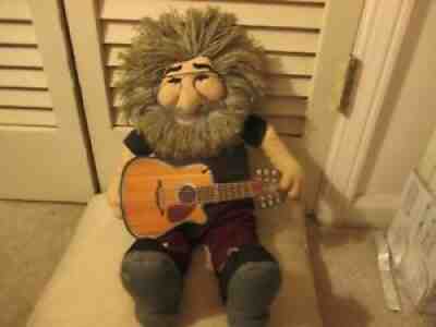 Grateful Dead JERRY GARCIA Plush Doll 18" inch & Guitar Liquid Blue GUND 1998