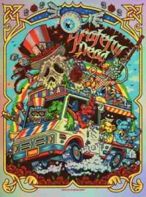 Bottle Neck Gallery Grateful Dead Rainbow Foil by Juanpa PREORDER