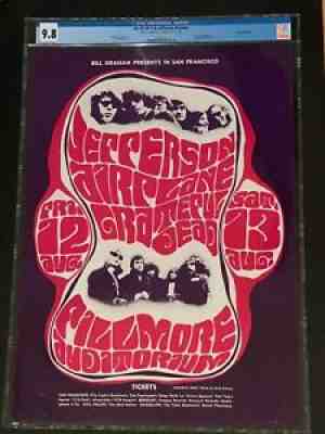 Original BG-23 Poster CGC-9.8 FD BG AOR Wes Wilson Grateful Dead MINT!!