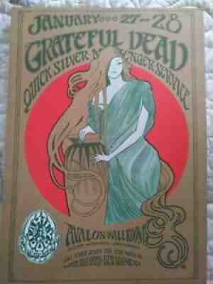RARE 1967 FD 45-1 GRATEFUL DEAD QUICKSILVER AVALON FILLMORE POSTER MOUSE KELLEY