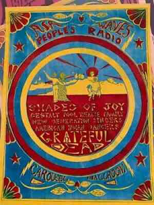 GRATEFUL DEAD March 3, 1971 Airwaves Benefit Poster FD BG AOR