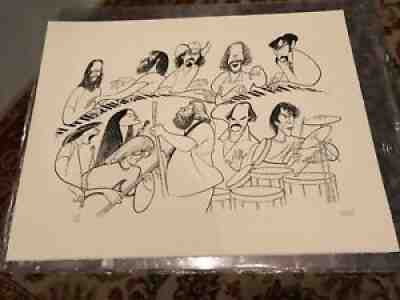 Al Hirschfeld Grateful Dead Limited Edition Lithograph Signed #249/350