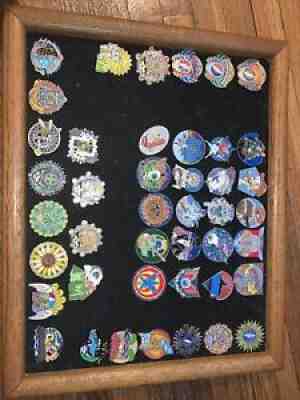 Stanley Mouse Tripp Grateful Dead Pins Series 1-4 matching #s+24 Tripp dead pins