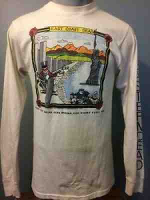 Vtg 80s Grateful Dead Shirt Tour Concert Show East Coast Jerry Allah Bear Mens M