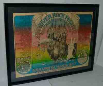 GRATEFUL DEAD SANTANA COUNTRY JOE ULTRA RARE 1968 SKY RIVER SEATTLE POSTER / AD