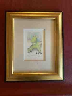 Jerry Garcia The Reluctant Dragon Hand Signed by Jerry #82/500 Lithograph