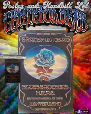 GRATEFUL DEAD Winterland New Years CGC 1st Print Poster & Handbill + 2 AOR 4.38