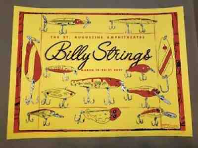 Billy Strings 3/19/21 St Augustine Print Poster Yellow variant S/N edition of 65