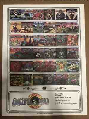 DAVE'S PICKS VOL 1-36 LIMITED PRINT (NUMBERED & SIGNED) #10 Grateful Dead Poster