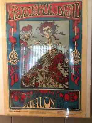 Original FD26-2 1966 Grateful Dead poster Avalon Ballroom Skull & Roses Rare