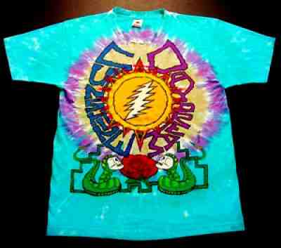 Grateful Dead Shirt T Shirt Vintage 1990 Sunshine Daydream Summer Tour Snakes XL