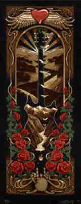 Jerry Garcia Black Muddy River poster
