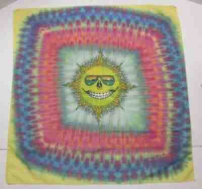 RaRe 1988 Jerry Jasper Garcia Grateful Dead Band BANDANA Scarf Sun Moon Tie Dye
