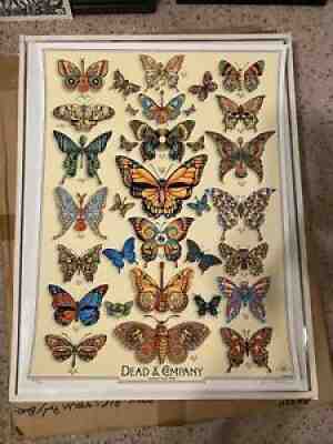 EMEK Dead & Company 2019 VIP Poster Glossy AE #'d /169/200 Signed Doodled Mint