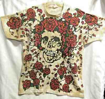 VERY RARE GDM 1992 GRATEFUL DEAD TIE DYE T SHIRT BERTHA SKULLS ROSES GD VTG XL