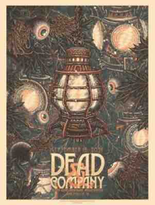 Dead and Company Poster Deer Creek Noblesville Indiana Weir Mayer GDP 2021 TOUR