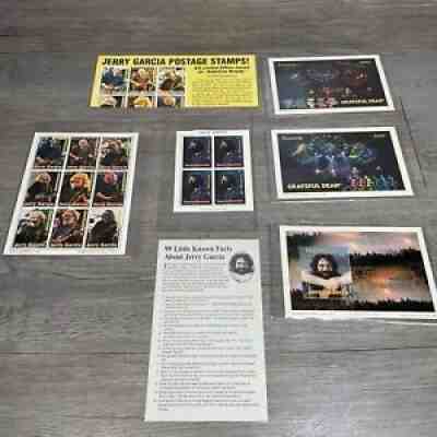 JERRY GARCIA Collector Stamps w/COAs + Fact Sheet