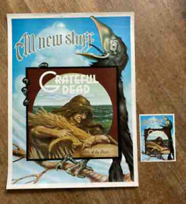 Rick Griffin Grateful Dead Poster Orignal Wake of the Flood Promo Postcard 1973