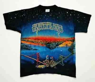 Grateful Dead Shirt T Shirt Vintage 1990 Dead Set New York San Francisco GDM L