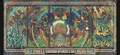 MINT Billy Strings Halloween Poster 2021. Five panel pentaptych by Luke Martin.