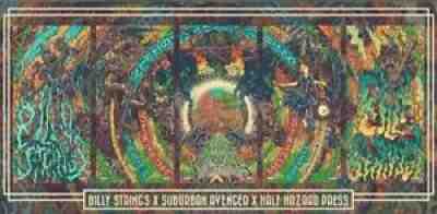 MINT Billy Strings Halloween Poster 2021. Five panel pentaptych by Luke Martin.
