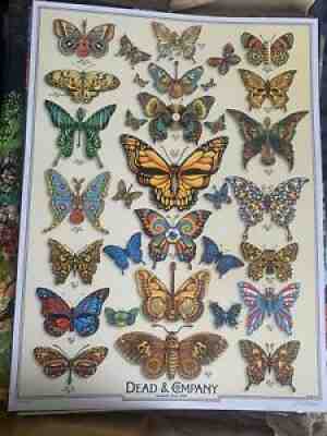 DEAD & COMPANY poster 2019 Concert VIP Tour EMEK Print Butterfly Grateful Weir