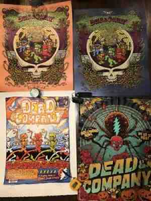 DEAD AND COMPANY HOLLYWOOD HALLOWEEN 4 POSTER LOS ANGELES SAPPHIRE MARQ SPUSTER
