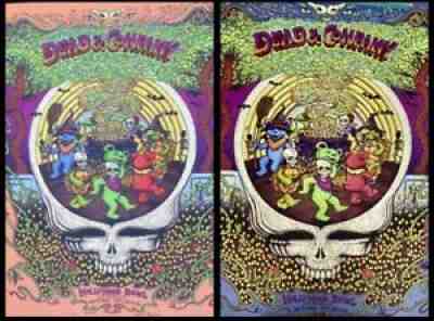 DEAD AND COMPANY HOLLYWOOD BOWL.BOTH SPUSTA PRINTS. SAPPHIRE & ORANGE!! STUNNING