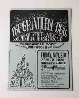 Grateful Dead Country Weather A.B.Skhy Camander Cody KZAP B-Day Party Cal Expo