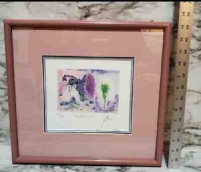 Jerry Garcia Signed Numbered "Sea Anemone" Lithograph - Grateful Dead - Framed
