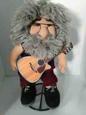 1998 Vintage Jerry Garcia Plush Doll GRATEFUL DEAD with Guitar Liquid Blue Gund.