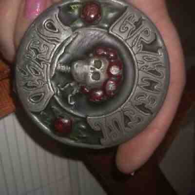 Vintage Grateful Dead Belt Buckle 1978 Bertha Kelley Mouse L-200 Beltbuckle USA