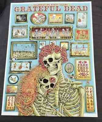 EMEK Grateful Dead GD50 Fare Thee Well VIP Poster xxx/800 Soldier Field Chicago