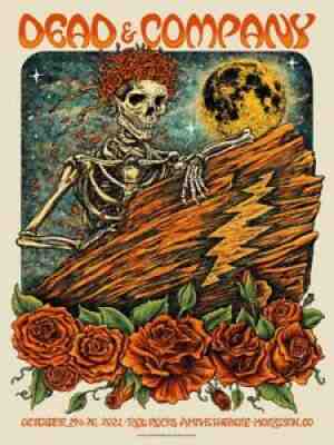 Dead and Company poster Red Rocks Morrison Colorado Nathaniel Deas