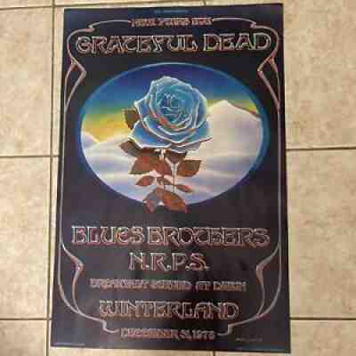 GratefuL Dead BLueS BrotherS MaSquerade BaLL BiLL Graham WinterLand 1978 PoSter