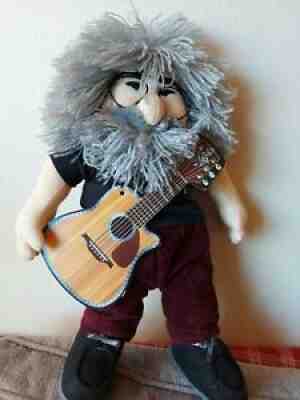 GUND Jerry Garcia Vintage Plush Doll GRATEFUL DEAD Guitar Liquid Blue 1998