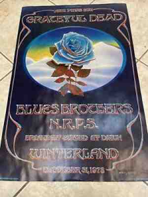GratefuL Dead BLueS BrotherS MaSquerade BaLL BiLL Graham WinterLand 1978 PoSter